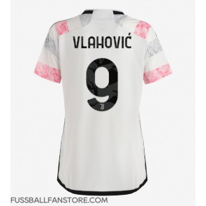 Juventus Dusan Vlahovic #9 Replik Auswärtstrikot Damen 2023-24 Kurzarm